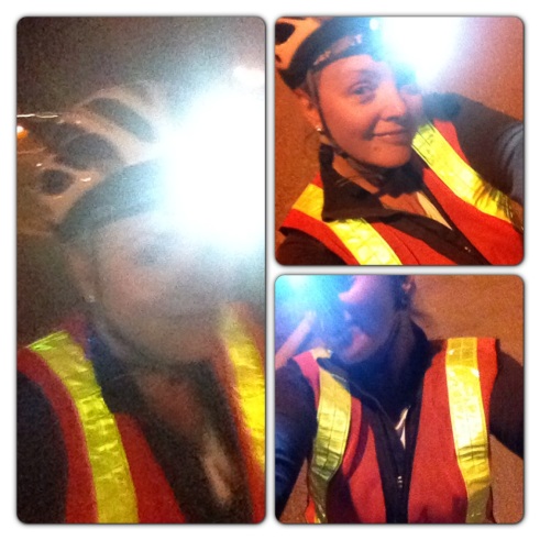 Yep ... the reflective gear ... Hey ... I don't trust Drivers to see me.